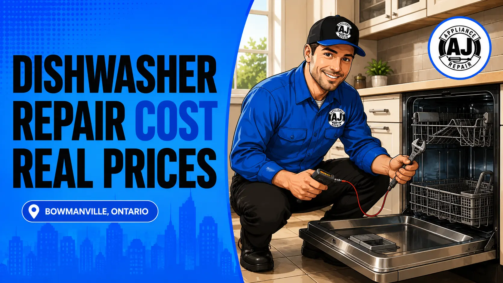 Dishwasher Repair Cost in Bowmanville, ON Real Prices
