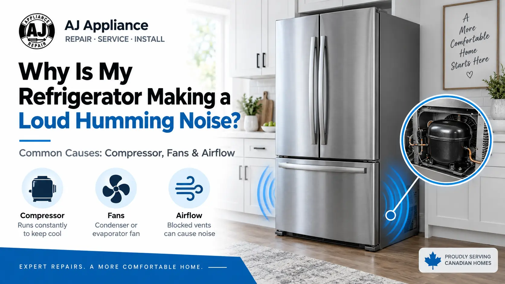 refrigerator making a loud humming noise